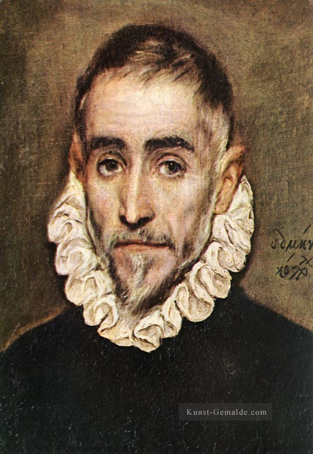 Bildnis einer Elder Nobleman 1584 Manierismus spanische Renaissance El Greco Ölgemälde